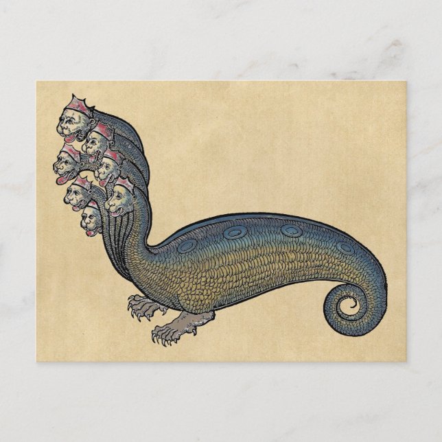 Carte Postale Serpent de mer d'Hydra (Devant)