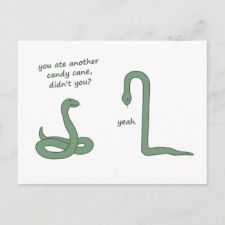 Carte Postale Serpent de sucre de canne