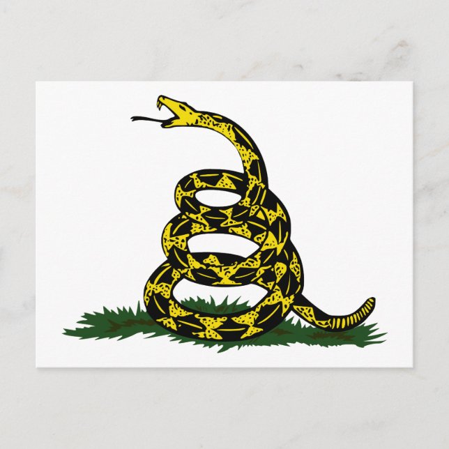 Carte Postale Serpent du drapeau de Gadsden (Devant)