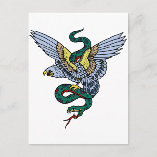 Carte Postale Serpent et aigle