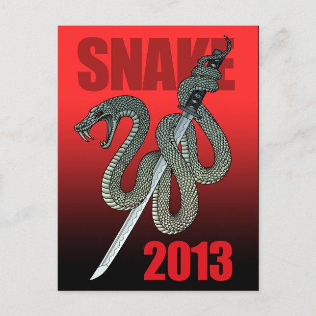 Carte Postale Serpent Katana 2013 A (Devant)