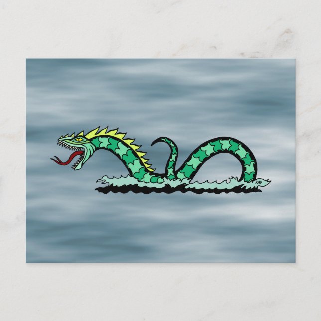 Carte Postale Serpent marin (Devant)