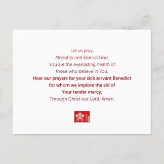 Carte Postale Serviteur Benedict