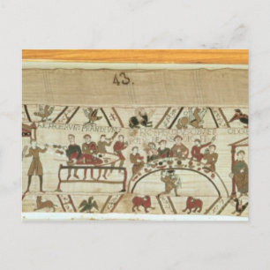 Carte Postale Serviteurs préparant un banquet pour William I