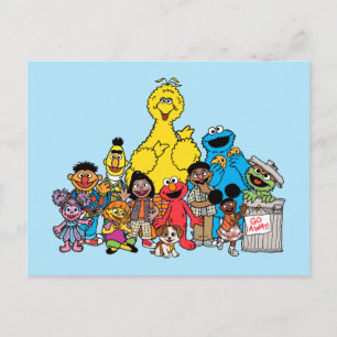 Carte Postale Sesame Street   Les Copains de Sesame Street