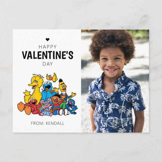Carte Postale Sesame Street Pals Saint Valentin (Devant)
