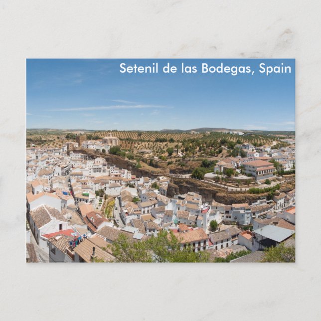 Carte Postale Setenil de las Bodegas, Espagne (Devant)