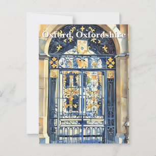 Carte Postale Seuil d'or - Porte d'or à Oxford
