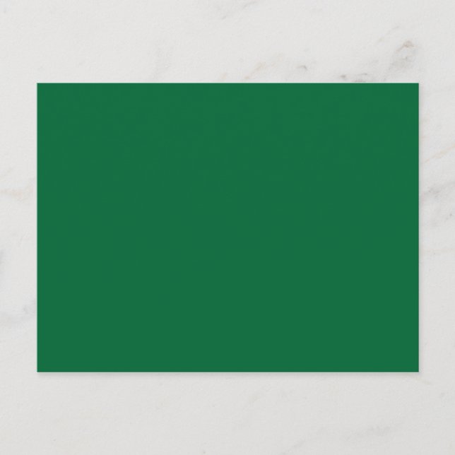 Carte Postale SEULEMENT COULEUR - vert foncé (Devant)