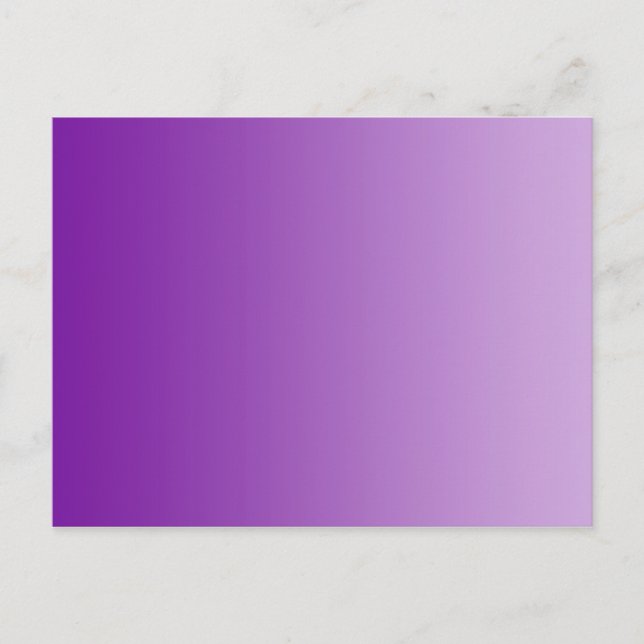 Carte Postale SEULEMENT dégradés de COULEUR - violet (Devant)