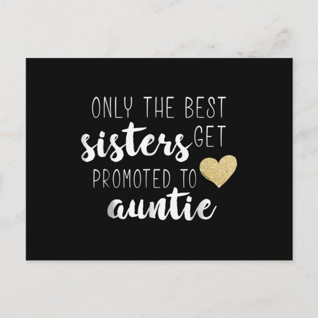 Carte Postale Seules Les Meilleures Soeurs Sont Promues À La Tan (Devant)