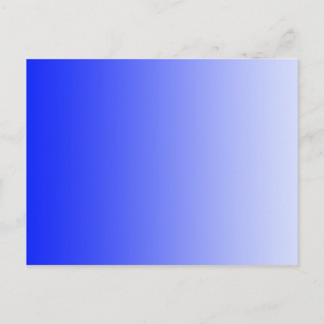 Carte Postale SEULS dégradés de COULEUR - bleu royal (Devant)