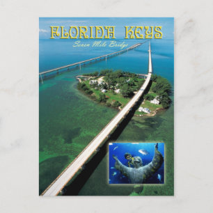 Carte Postale Seven Mile Bridge & Pigeon Key, Florida Keys