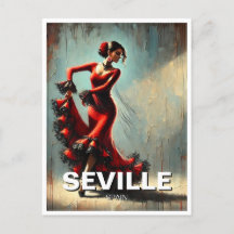 Séville Espagne Danseur de flamenco en rouge