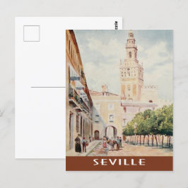 Carte Postale Séville, Espagne Place vintage
