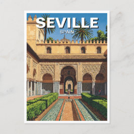 Carte Postale Séville Espagne Real Alcazar
