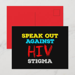 Carte Postale S'exprimer contre la stigmatisation du VIH - Sensi