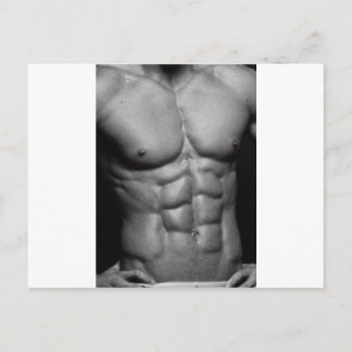 Carte Postale Sexy Mens Abs et la poitrine