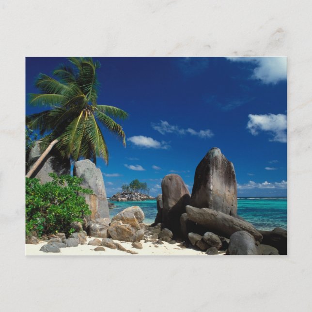 Carte Postale Seychelles, île de Mahé, plage d'Anse Royale. (Devant)