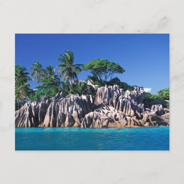 Carte Postale Seychelles. Ilot St Pierre (près de Praslin (Devant)