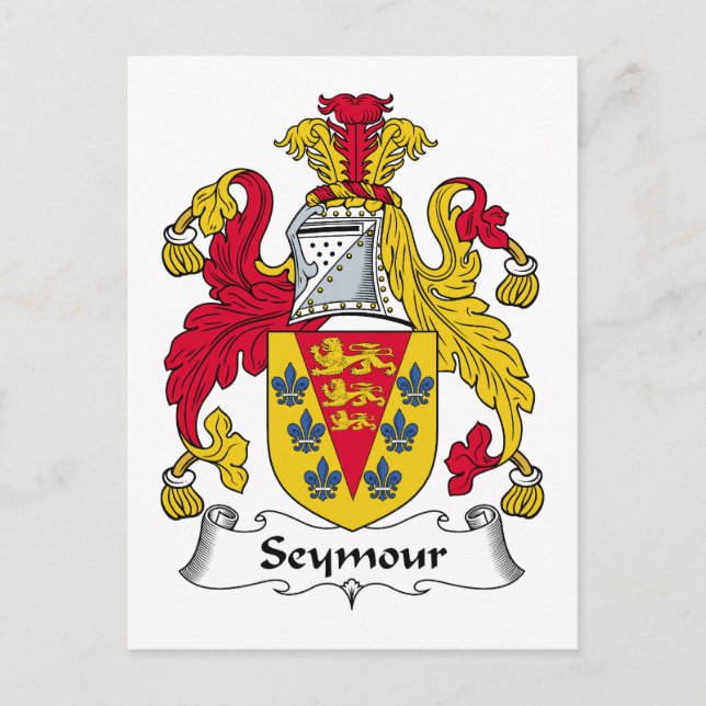 Carte Postale Seymour Family Crest (Devant)