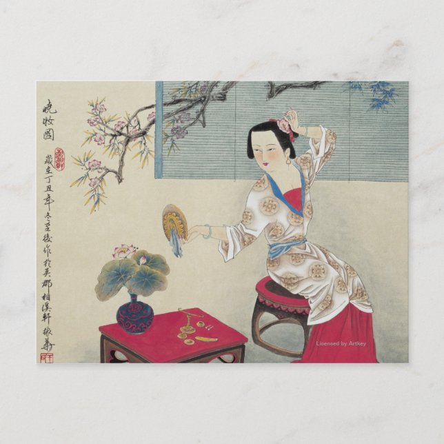 Carte Postale S'habiller le matin (Devant)