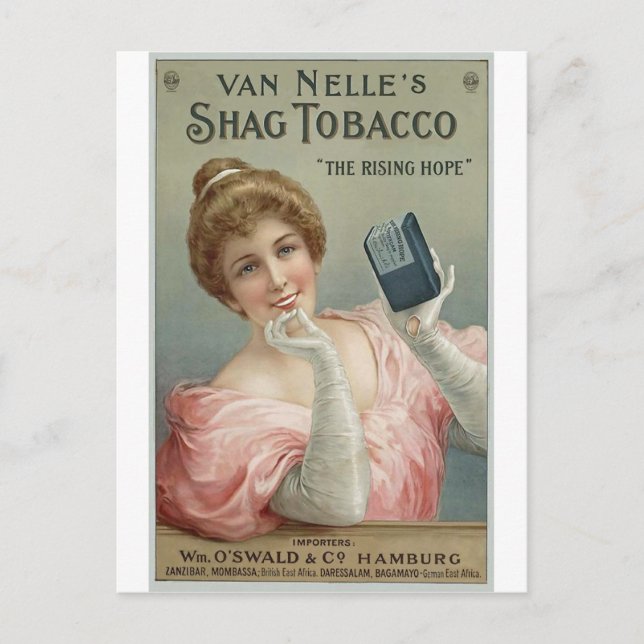 Carte Postale Shag Tobacco de Van Nelle 1905 (Devant)