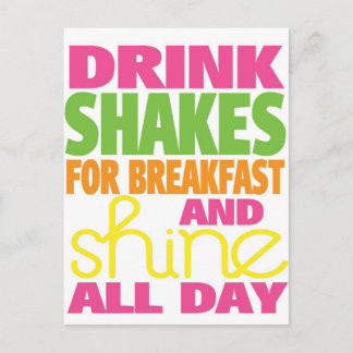 Carte Postale Shake and Shine