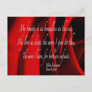 CARTE POSTALE SHAKESPEARE 2