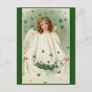 Carte Postale Shamrock Angel St. Patrick's Day Cards