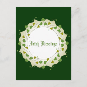 Carte Postale Shamrock Garland