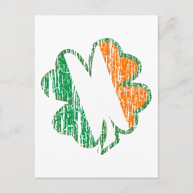 Carte Postale Shamrock irlandais (Devant)