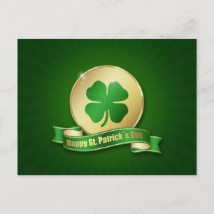 Carte Postale Shamrock Saint-Patrick