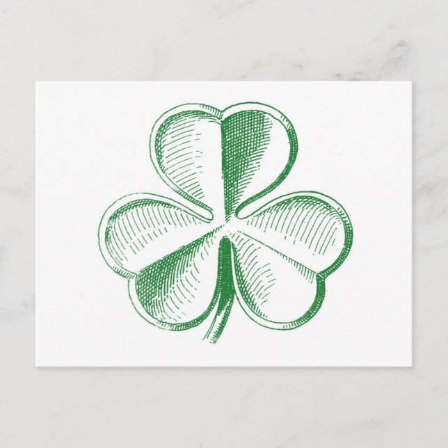 Carte Postale Shamrock vintage (Devant)