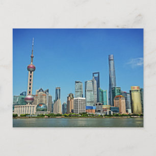 Carte Postale Shanghai, Chine - Vue depuis le Bund
