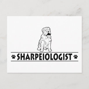 Carte Postale Shar-Pei Chinois humoristique