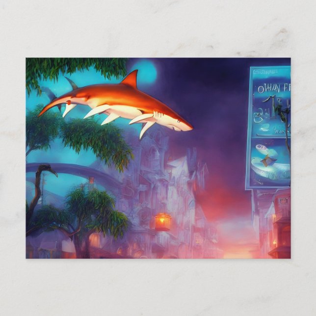 Carte Postale Shark in the Sky Postcard (Devant)