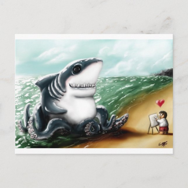 Carte Postale Sharktopus Love (Devant)