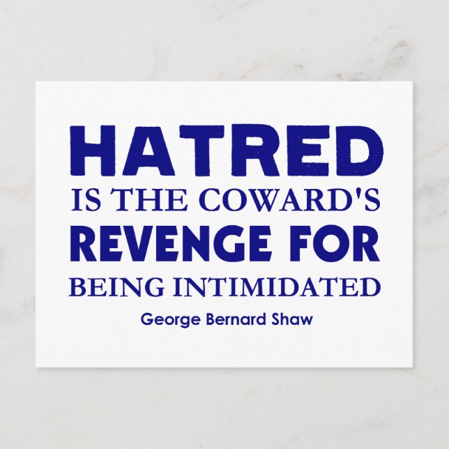 Carte Postale Shaw sur Hatred (Devant)