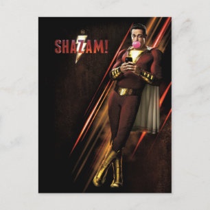 Carte Postale SHAZAM ! bubble-gum de soufflement de   Shazam