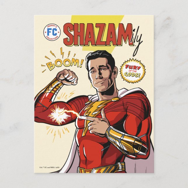 Carte Postale SHAZAM ! La fureur des dieux | Couverture de comic (Devant)