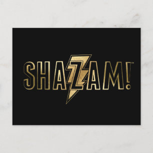 Carte Postale SHAZAM ! Logo Or