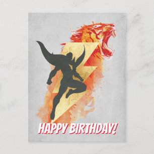 Carte Postale SHAZAM !   Shazam Tiger & Lightning Graphic