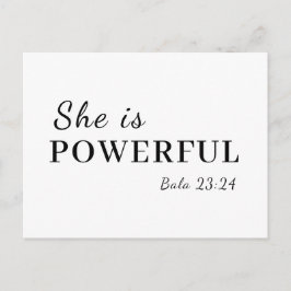 Carte Postale She is Strong Proverbs 31:25 Design