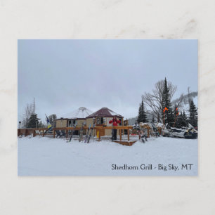 Carte Postale Shedhorn Grill Big Sky, MT