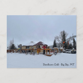 Carte Postale Shedhorn Grill Big Sky, MT