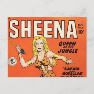 Carte Postale Sheena : Jungle Woman Comic book