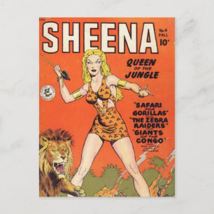 Carte Postale Sheena : Jungle Woman Comic book