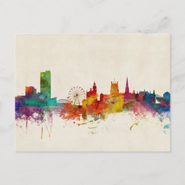 Carte Postale Sheffield England Skyline (Devant)