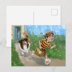 Carte Postale Sheldon et Davie Aventure